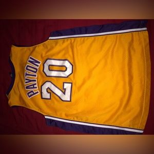 Gary Payton Authentic NBA Los Angeles Lakers Nike Jersey Kids Large